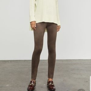 NWT Bcbgmaxazria Mason Faux Suede Legging